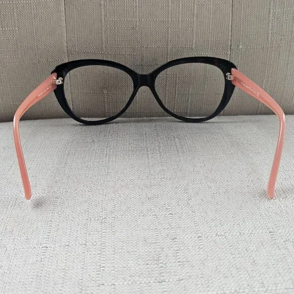Kate Spade Women Eyeglasses Angelique Dark Havana/Pink Cat Eye Frame only - Picture 11 of 16